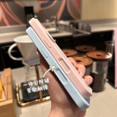 シンプルなソリッドカラーの液体、iPhone17携帯電話ケースに最適、AIボタン付き、16ProMax、Apple 15保護ケース14