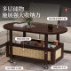Movable Coffee Table, Light Luxury and High-End Living Room, Small Apartment, Small Tea Table, Storage Rack, Sofa Side Table, Side Cabinet