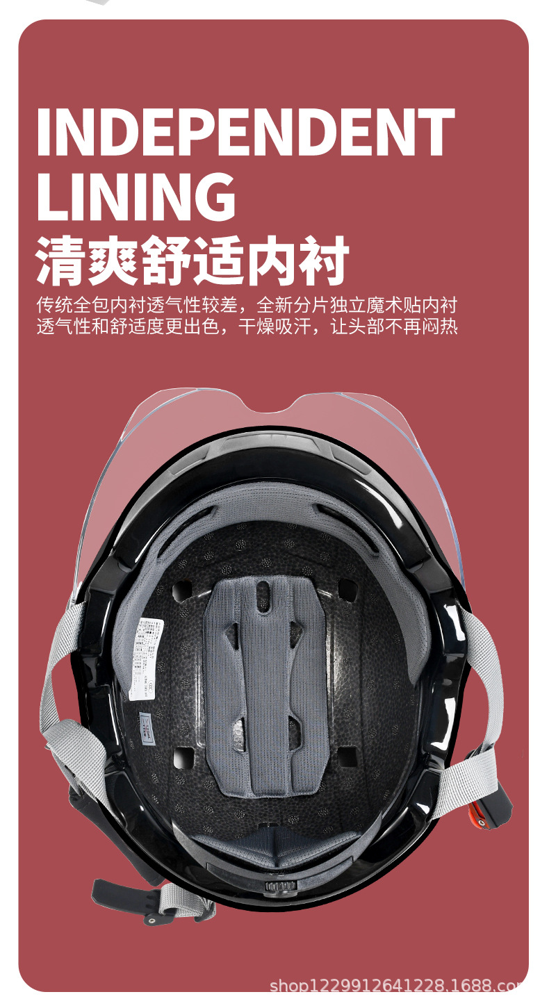 Mustang 3C Certified Electric Motorcycle Helmet for Men and Women, Summer Sun Protection Half Helmet, Lightweight Safety Helmet for All Seasons