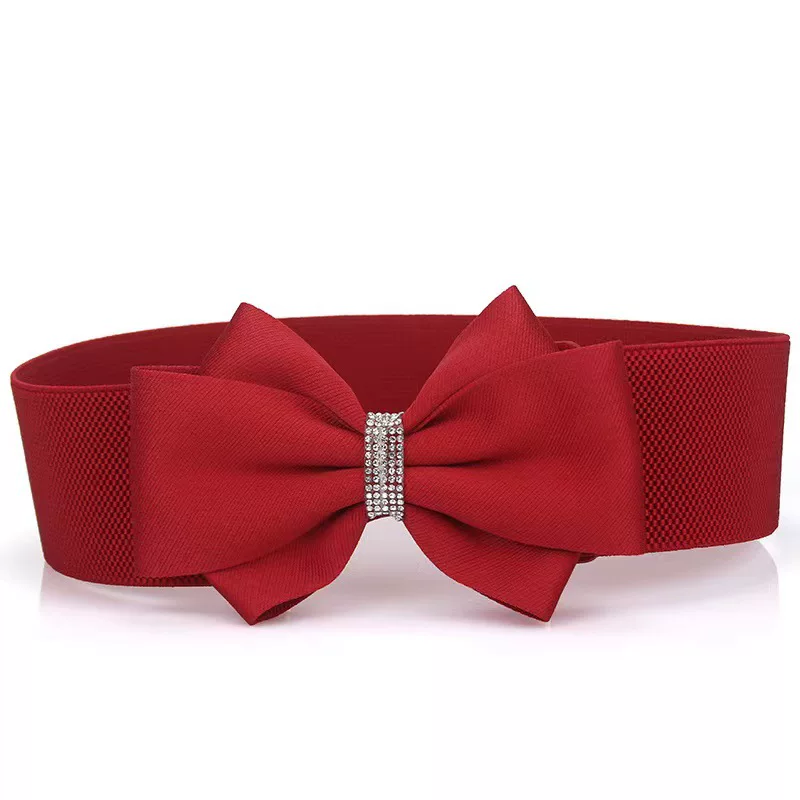  Cotton waist belt with bow, universal dress, elastic down jacket, direct factory sales