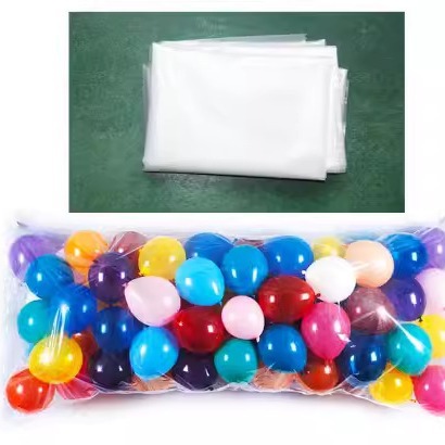 High-pressure transparent bags for balloon storage to prevent oxidation; disposable plastic bags for transport and storage.