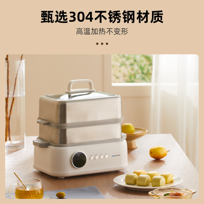 Stainless Steel Electric Steamer, Multi-Functional Household Steaming and Stewing Pot, Fully Automatic Reservation Steam Pot Stainless Steel Electric Steamer, Multi-Functional Household Steaming and Stewing Pot, Fully Automatic Reservation Steam Pot