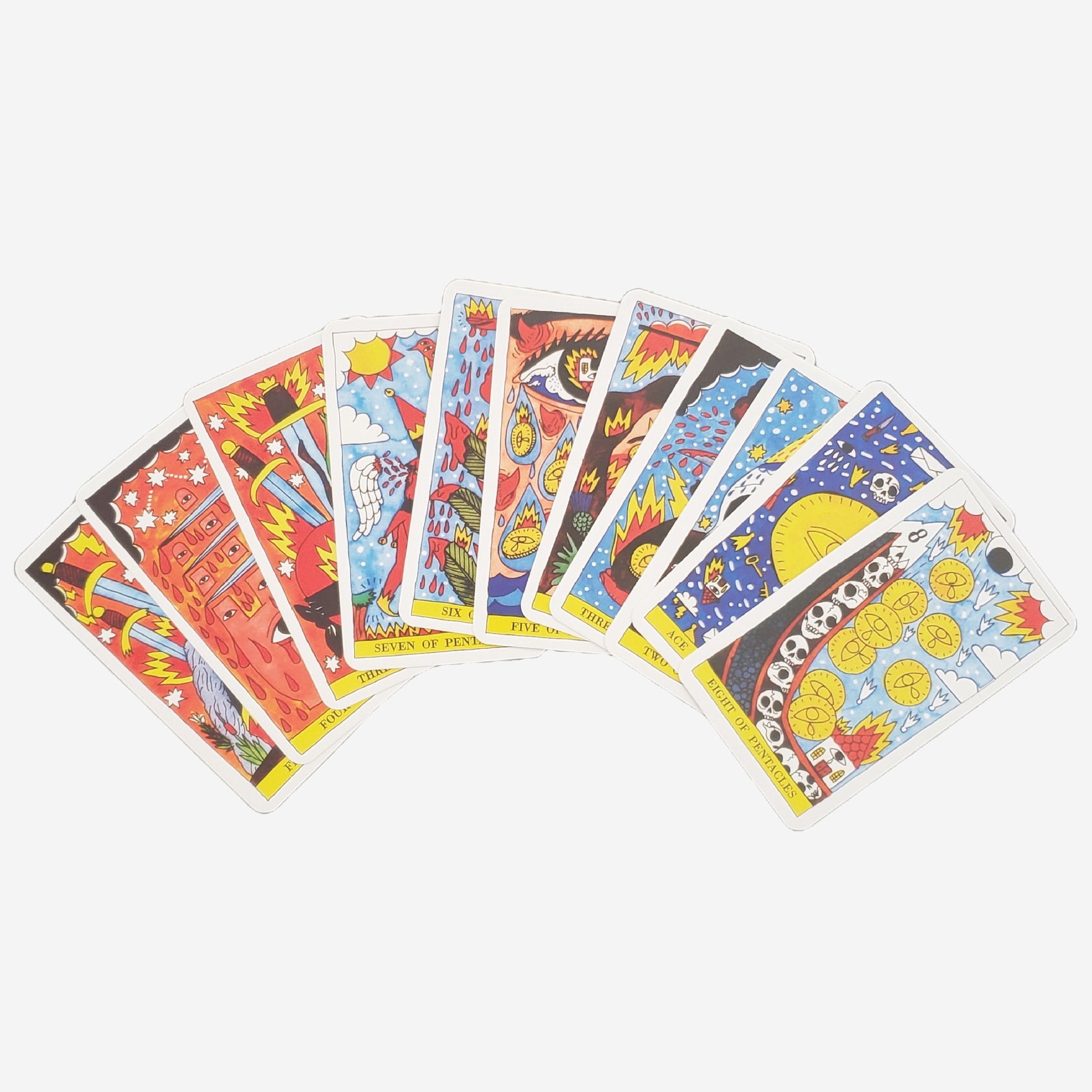 Del Fugo Tarot Deck - Traditional Divination Card Game Set_voghion.com