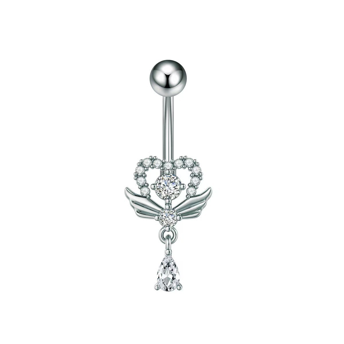 Pointed titanium steel lip stud product view