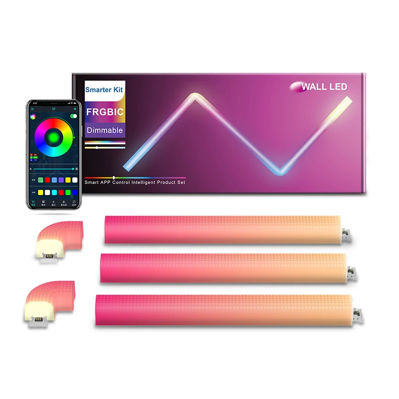 跨境 3+2 Symphony FRGB Bluetooth Wifi Graffiti AlexaDIY Водяная LED Газовая атмосфера настенный светильник умный