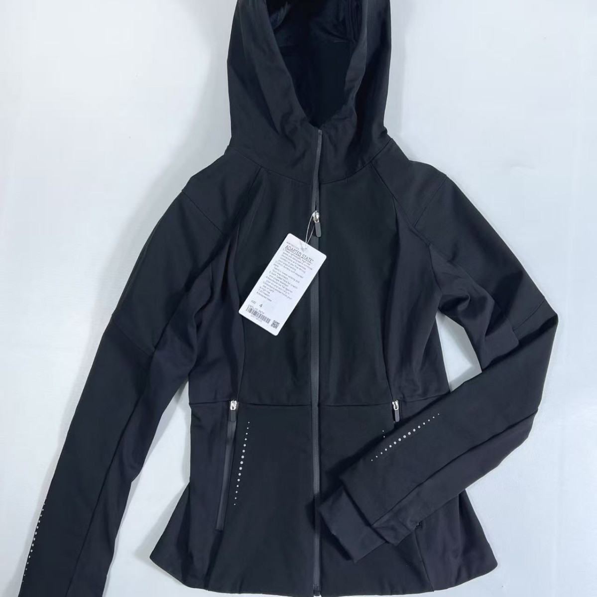 New Women's Hooded Soft Shell Plus Velvet Sports Jacket Outdoor Waterproof Sports Jacket Waist Slimming