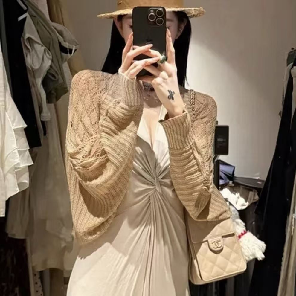 Summer knitted fashionable cloak