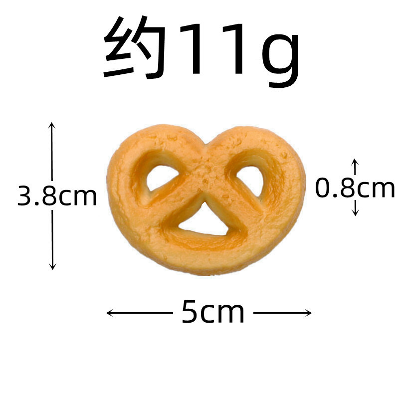 Simulación juguetes de comida galletas falsas PVC galleta modelo decoración personalizada tiro taoísta sombra estudiante creativo pequeño regalo