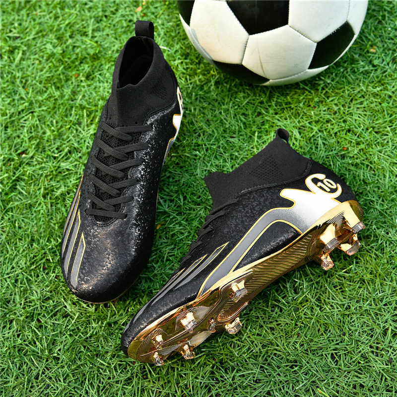 Neue hohe Hallenfußballschuhe mit langen Spikes für Wettkampf und Training, Outdoor-Sportschuhe, Cross-Border_voghion.com