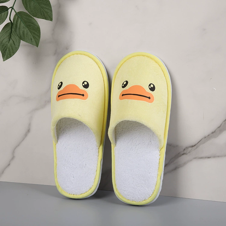 B.Duck детские нескользящие милые мультяшные тапочки для дома