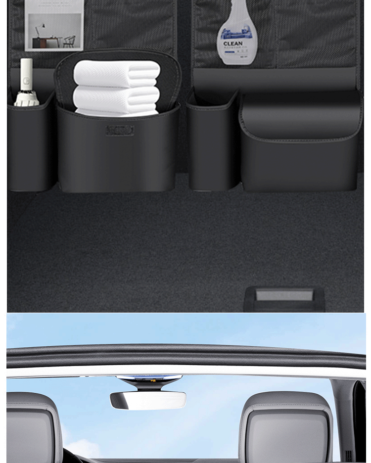 Car Trunk Storage Bag, Off-Road Vehicle Seat Back Storage Rack, Creative Car-Mounted Multi-Functional Hanging Storage Bag