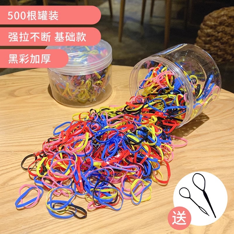 Corea del Sur cubierta de cuero cabeza cuerda banda de goma tocado estilo coreano corbata desechable pequeña red de las mujeres red roja ins banda de pelo simple