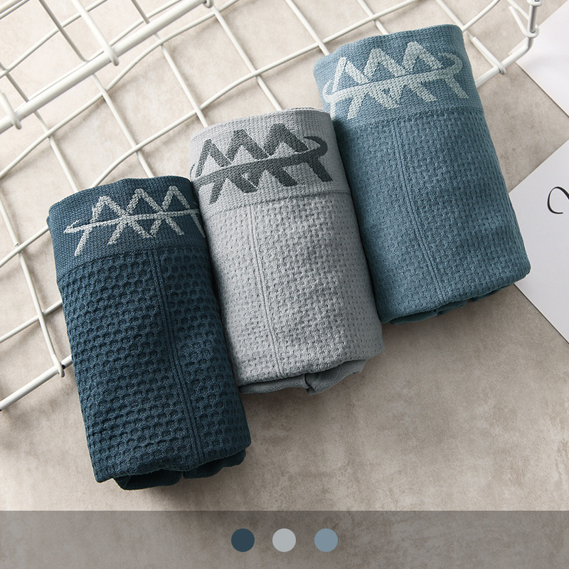 [Individually Packaged] Magic Magnetic Men's Mid-Thigh High-Elastic Honeycomb Seamless Breathable Sweatabsorbent Straight Pants for Men