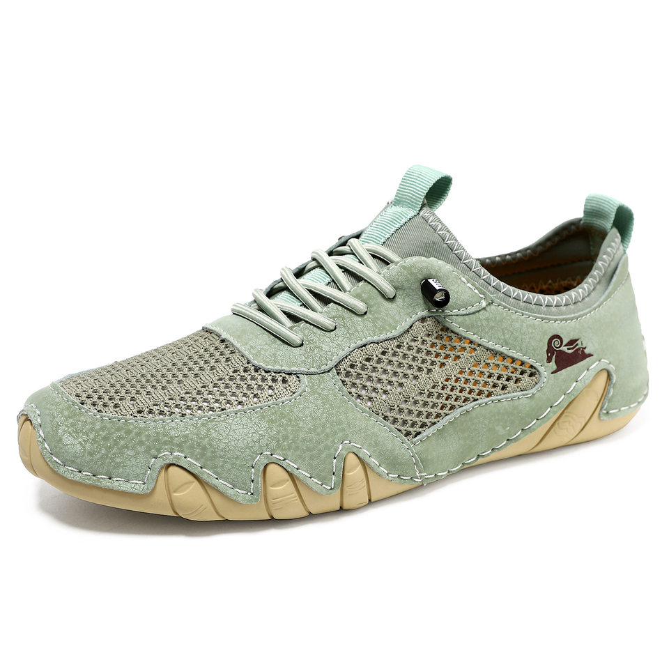 Giày thể thao unisex cỡ lớn thoáng khí lưới mùa hè, đế bằng — Z8808 kaki, Z8808 màu hồng, Z8808 màu nâu, Z8808 màu xám