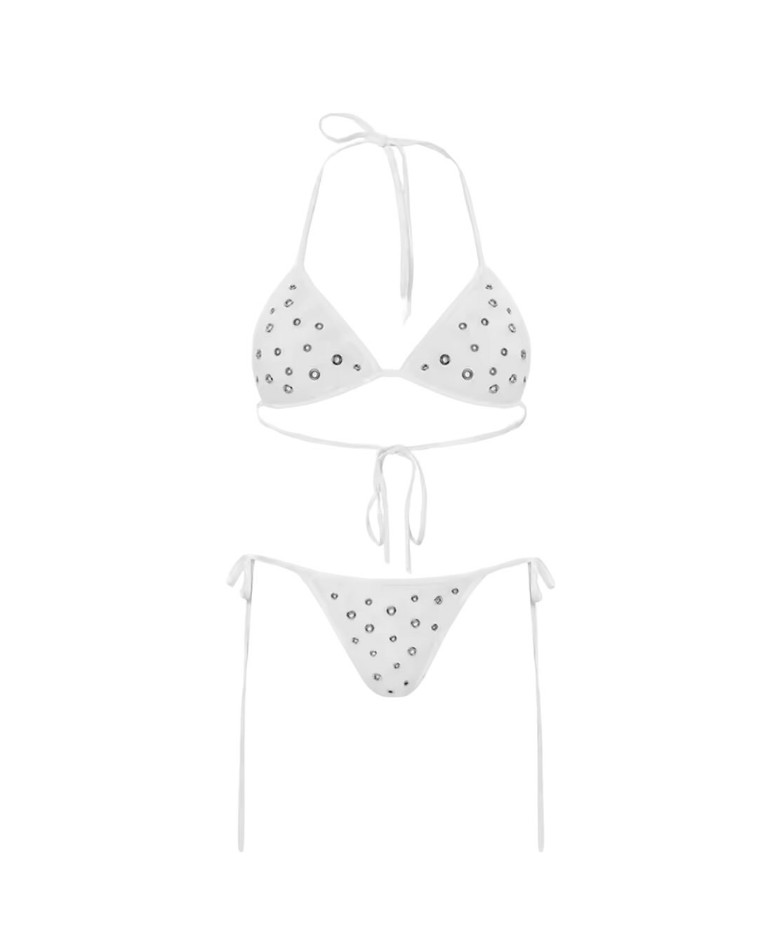 Personalidad sexy moda cruzada caliente bikini Europa y América trajes de baño de mujer transfronterizos correa dividida trajes de baño sexy al por mayor