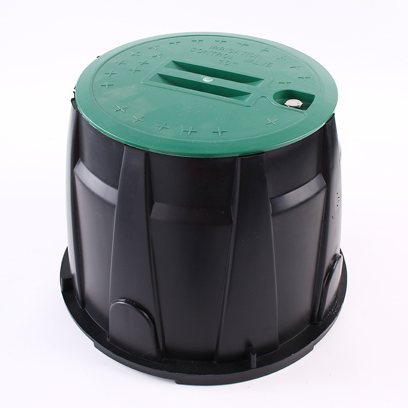 Caja de válvula de toma de agua enterrada tipo herramienta de riego de jardín caja de válvula de plástico para riego por pulverización verde pozo de válvula de múltiples tamaños