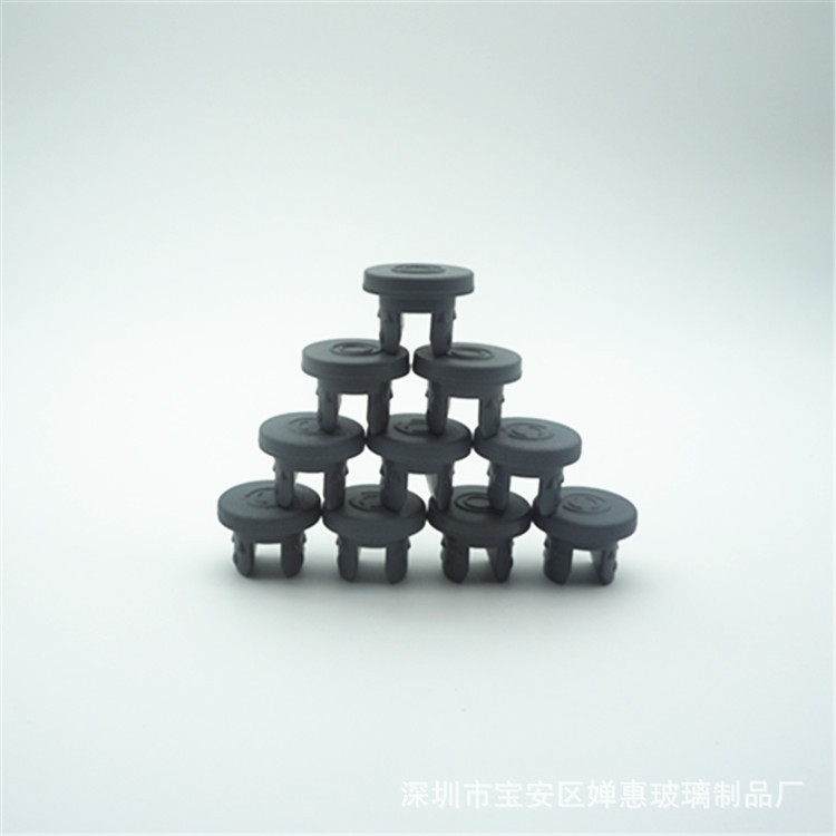 现货20牙卡口瓶塞  玻璃瓶胶塞  分叉胶塞  冻干粉瓶塞