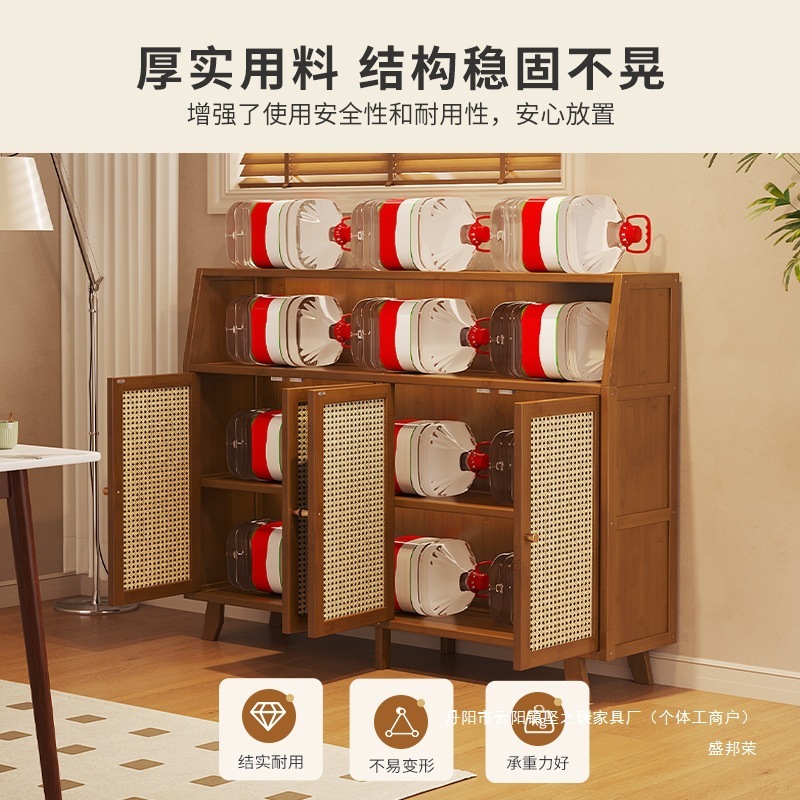 新款餐边柜轻奢高级感一件代发厨房置物架靠墙橱柜调料柜子收纳架|undefined