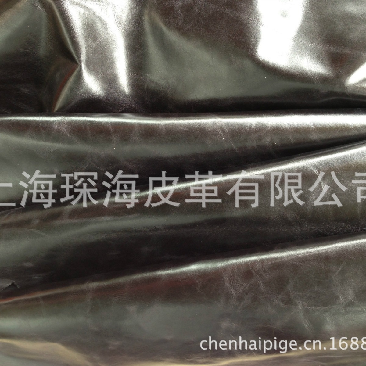 油蜡皮 牛皮面料 皮革皮料 整张牛皮 头层牛皮 黑色