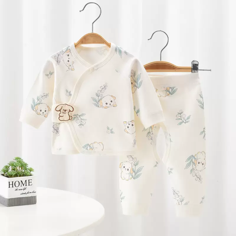 新生儿套装0-3个月宝宝A类纯棉上衣春秋初生婴儿衣服宝宝两件套装