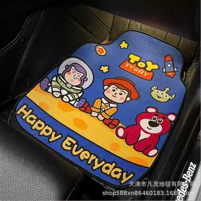 Avtomobil döşəmə paspasları: Universal for Multiple Car Models - cartoon-floor-mat-06-5055-cm-crystal-velvet