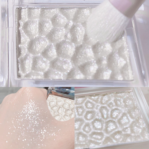 Kakashow Ice Crystal Highlighting Powder Highlighting Cream Pearlescent Face Eyes Brightening Potato Mashed Exploding Glitter Powder Repair Palette