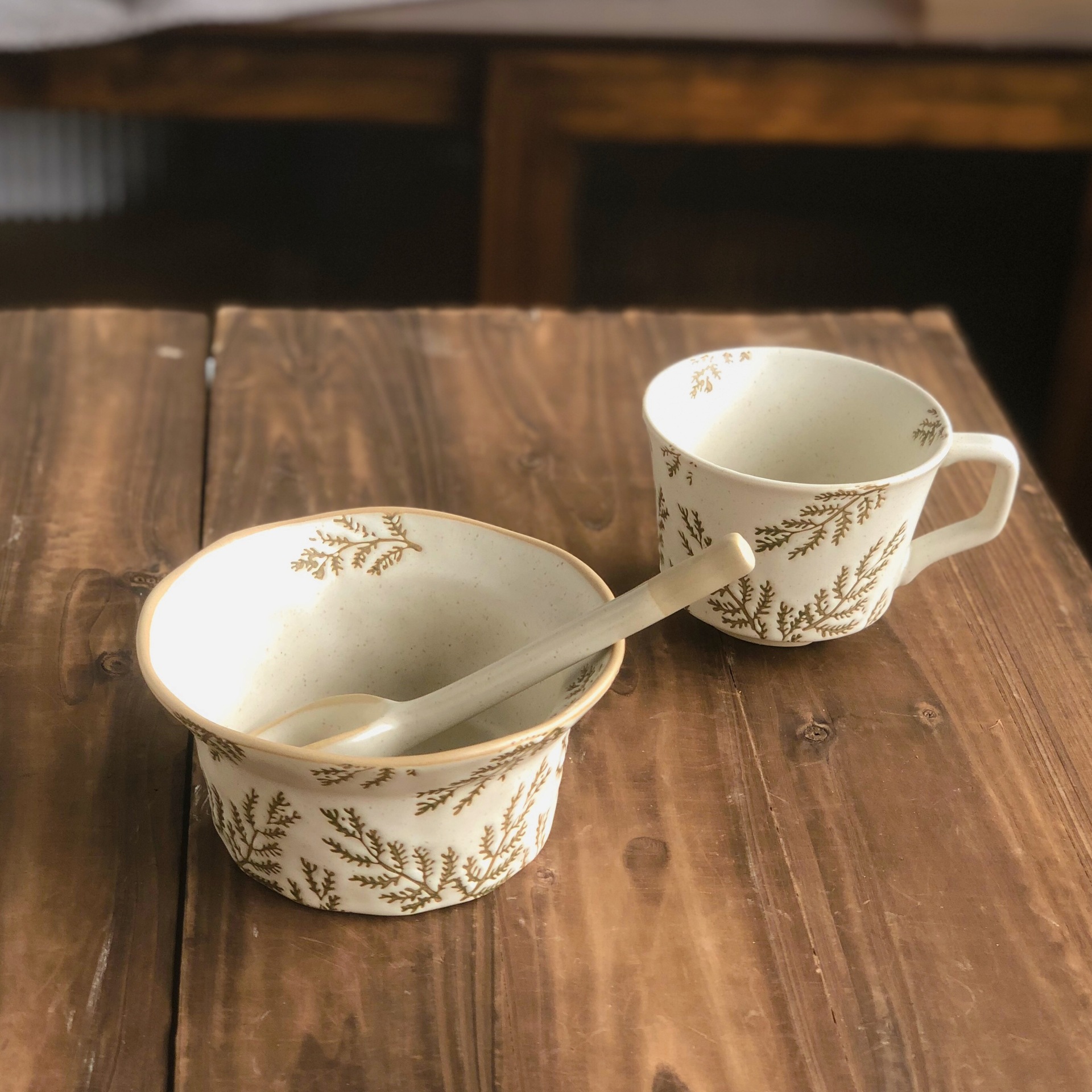 Japanese-style Coffee Cup, Clay Art Hand-painted Mug, High-end Vintage Frosted Rustic Ceramic Bo, Breakfast Oatmeal_voghion.com