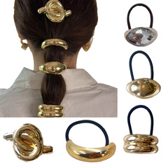 クロスボーダーの人気ヘアアクセサリー新型シンプルu型ヘアアイロン合金のポニーテールの紐の高級感があります。