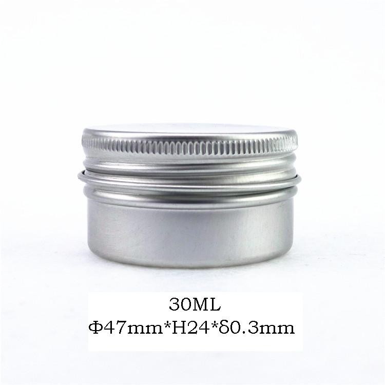 Spot caja de aluminio redonda crema de cera para el cabello plateada matcha cosméticos té manicura joyería embalaje bocadillos para mascotas aluminio pequeño