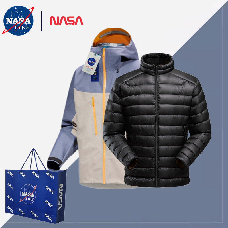 NASALike 台州鳥家ジャケット スリーインワン メンズ レディース ジャケット 春秋 スリープルーフ 登山ジャケット SV7 ポーラーホワイト|undefined
