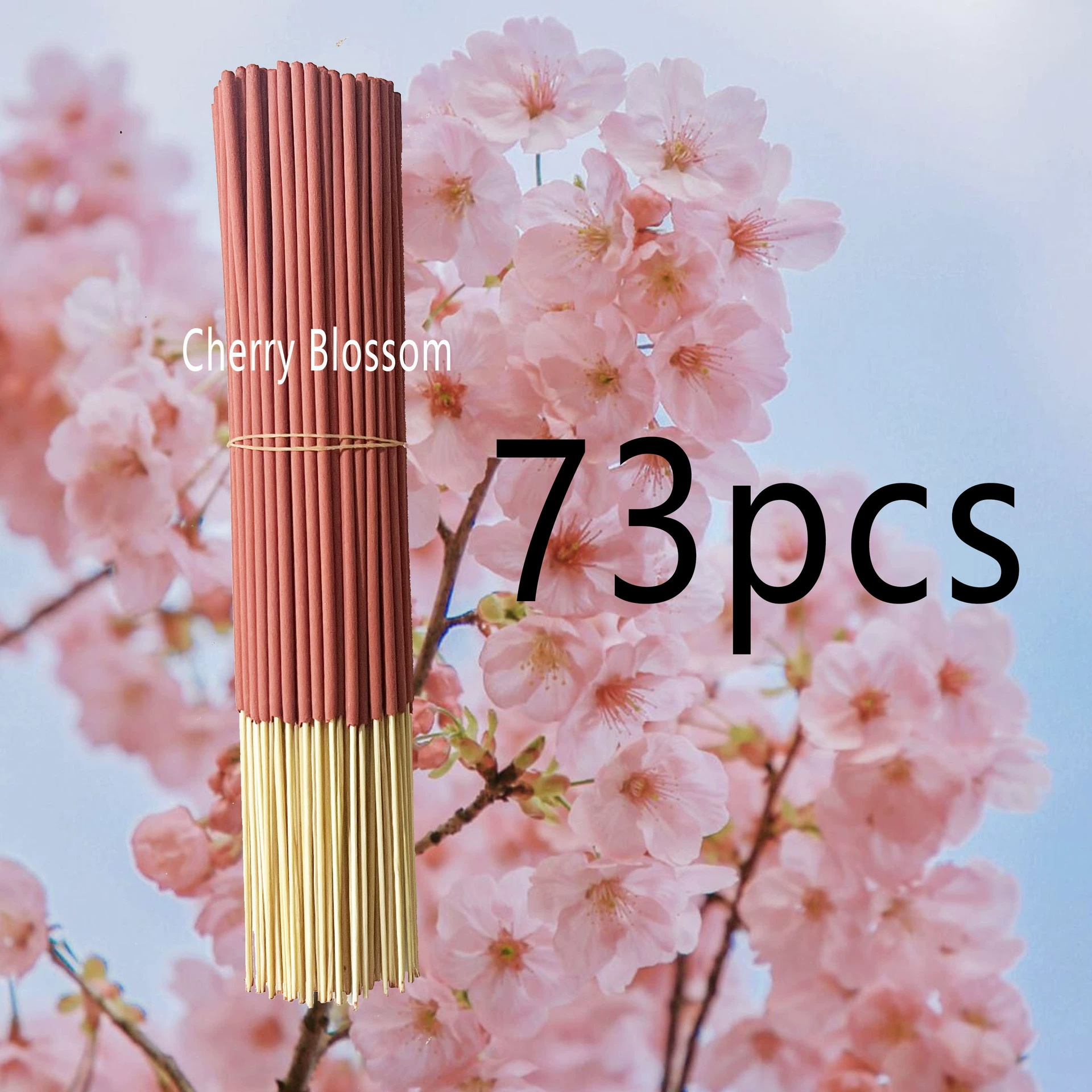 24/73/170 aromatherapy sticks, cross-border household bamboo stick incense, various flavors, optional quantity, can be customized with temu labeling