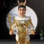 38公分/68公分龙 王三太子雕像白龙马68公分小白龙树脂彩绘摆件