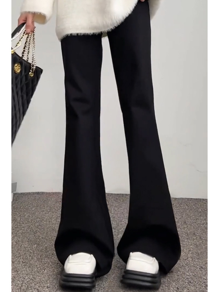 Pantalones de tiburón de verano para mujeres delgadas vestidas de cintura alta delgamiento de Barbie pantalones de primavera y otoño leggings negras delgadas