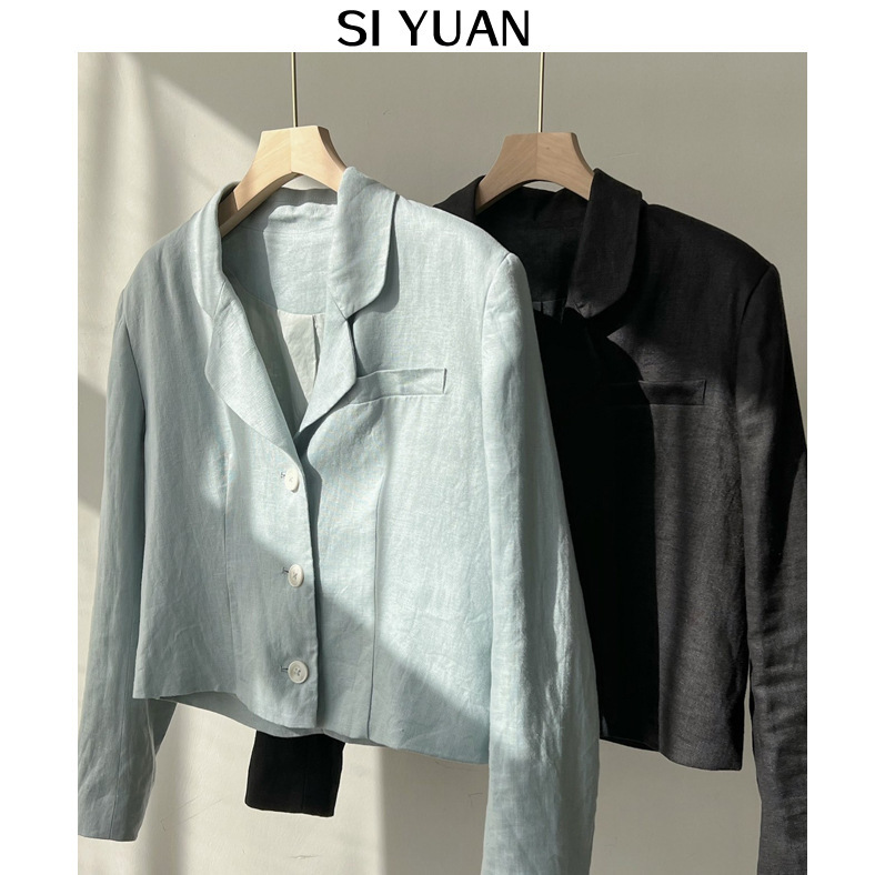 [Direct hit bottom⬇Price] no refund, no exchange, 79 Korean style Ins linen short suit casual jacket for women 3336