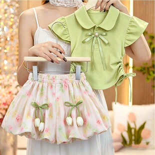 Ůͯ�ļ����b ��ɫ�w��Polo��T�������㻨��ѝ �������ɼ�����