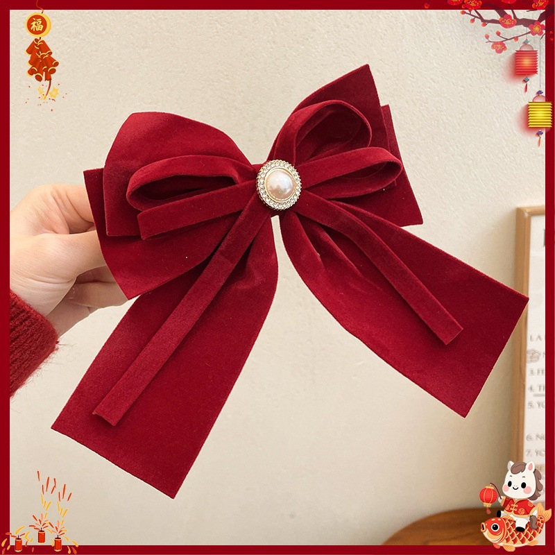 Horquilla Infantil con Borlas Chinas Hecha a Mano para Año Nuevo y Hanfu