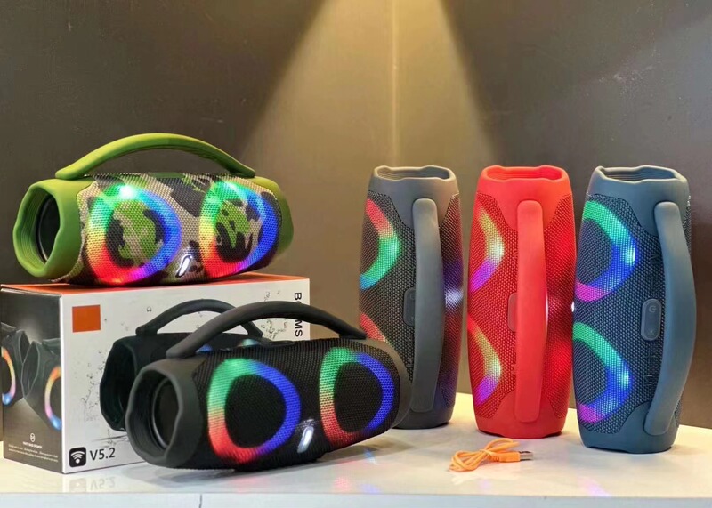 Cross-border Hot Wireless Bluetooth Speaker BOX3-MINI Ares RGB Colorful Portable Outdoor Subwoofer