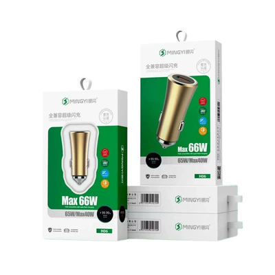 car 66W charger dual flash: Mobil şarj cihazları