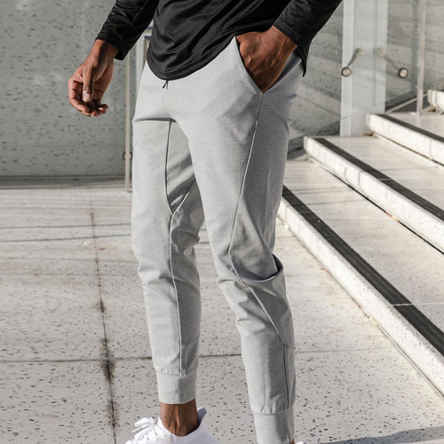 GYMKING men's fitness sports trousers high elastic running training pants sports casual pants fashionable elastic sports
