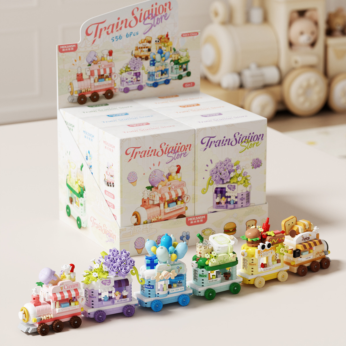 Mackensm K554 - 9 Dream Tour Fast Line Blocks Juguetes de jardín de infantes Regalos para niños