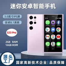 跨境新款s23 pro迷你手机3g安卓智能机3.0寸高清屏幕双卡双待手机