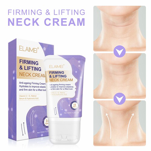 ELAIMEI Elastic Firming Neck Cream Double Roller V-shaped Neck Beauty Cream Diminishes Neck Lines Lifts and Firms Neck Lines Neck Cream