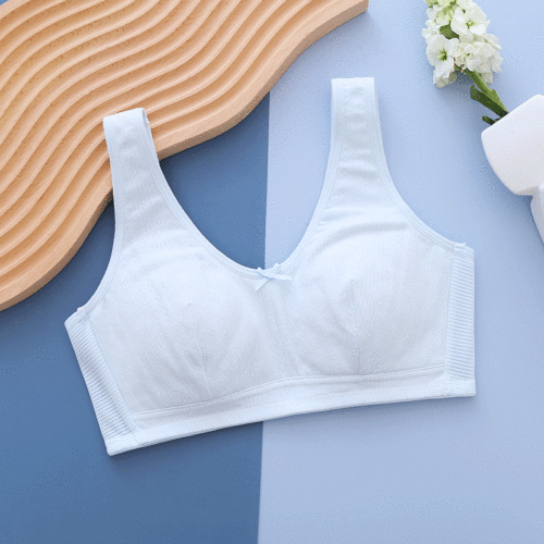 Girls' underwear in the developmental period, sponge-free thin pure cotton vest for primary school students, junior high school and high school children's girls' bra