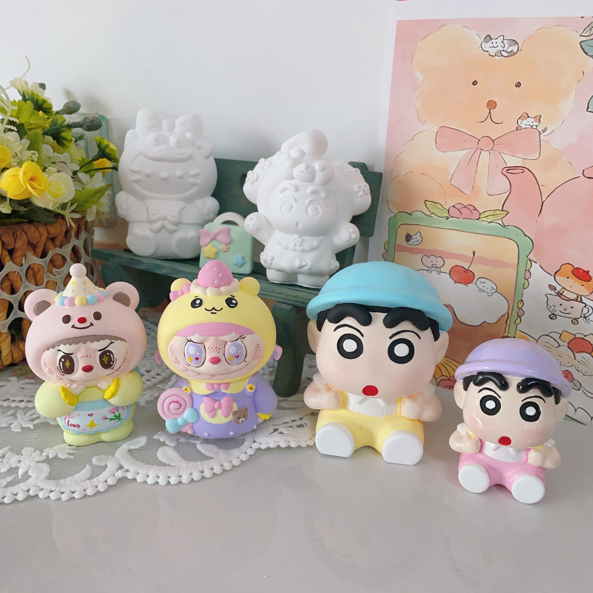 Nuevas muñecas de banda magnética fragrante pequeñas nuevas telas de tela recubiertas tridimensionales adornos creativos regalos hechos a mano