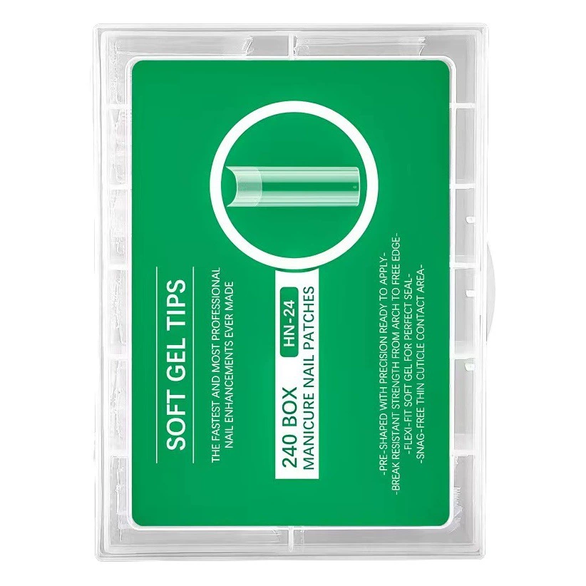 Накладки для дизайна ногтей трансграничные новые Нешлифованные бесшовные матовые 240 штук из Европы и США плюс длинные накладные ногти для ногтей