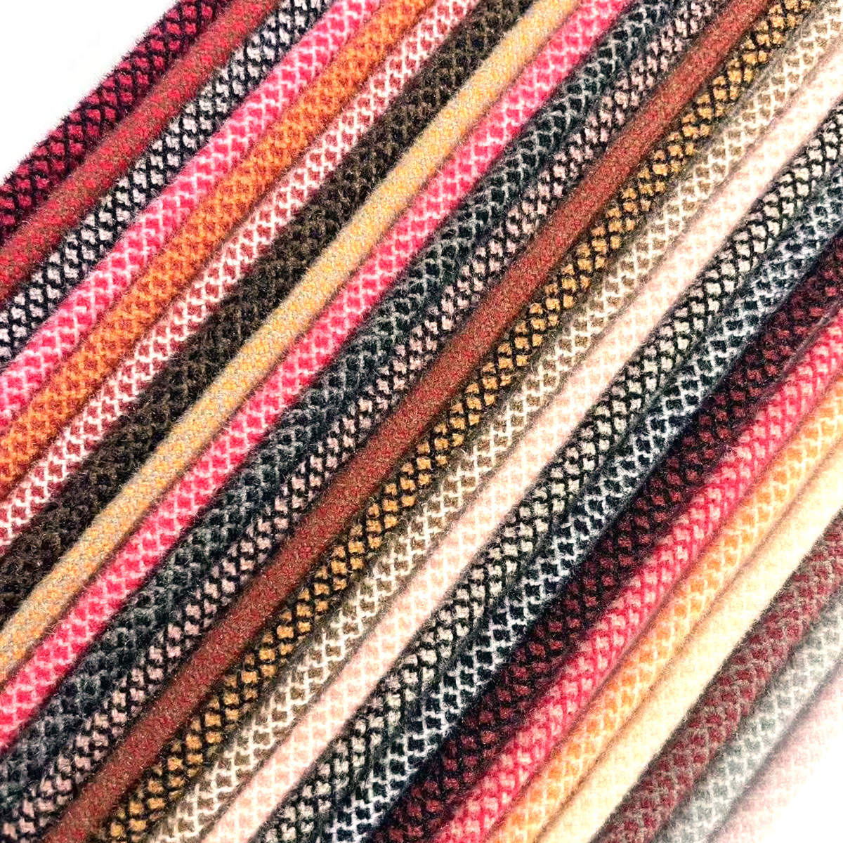 5mm otoño y invierno cristal hilo de dos colores dragón escamas sólidas cuerdas redondas de alta gama mano DIY tejido cuerdas redondas accesorios de ropa