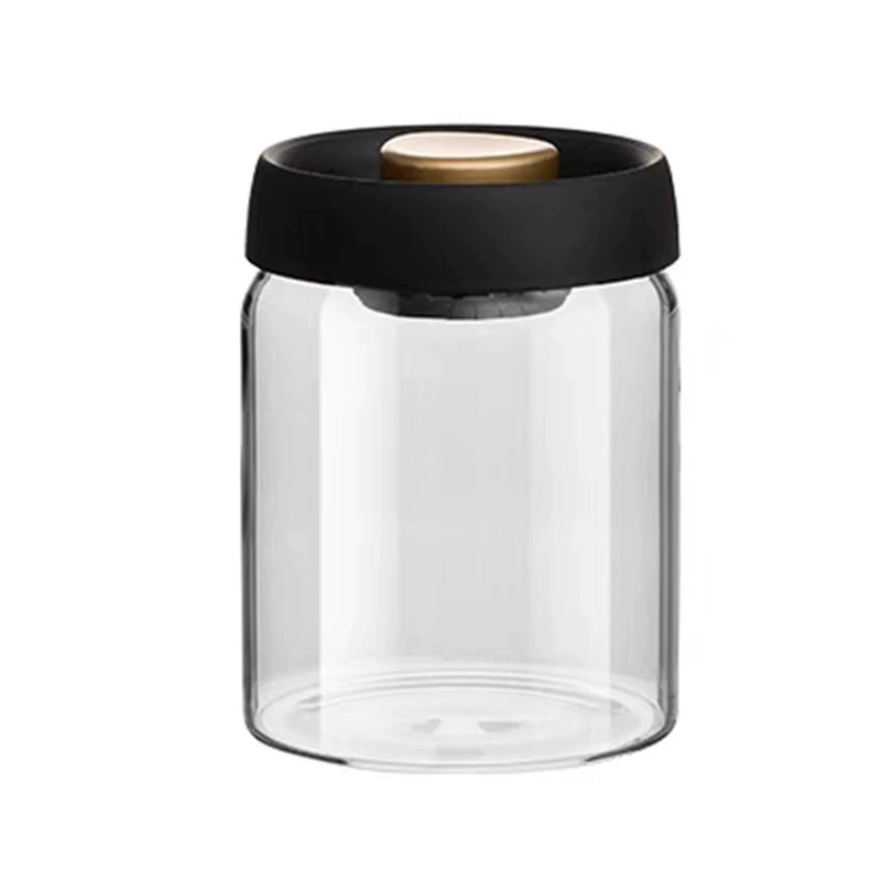 Smooth vacuum sealing pot Tea jar Food -grade glass sealed can large -capacity coffee jar coffee bean sealed tank