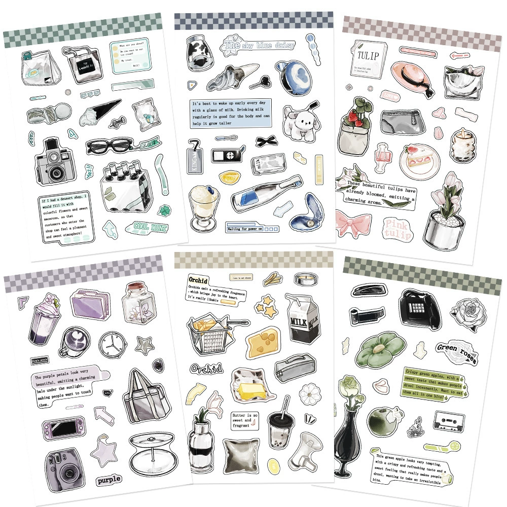 8 шт в ожидании ленивых выходных коллажей для украшения мобильного телефона