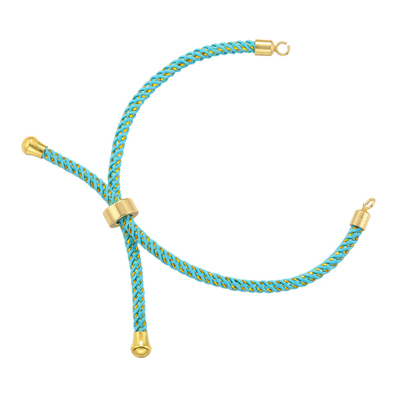 5g Weight Rope Jewelry Making Type Bracelets Classification 1 Piece Quantity rope, Brass Material Geometric Pattern Knitting Design Simple Style Style 1 Piece Simple Style Geometric Rope Brass Knitting Rope Jewelry Accessories 9