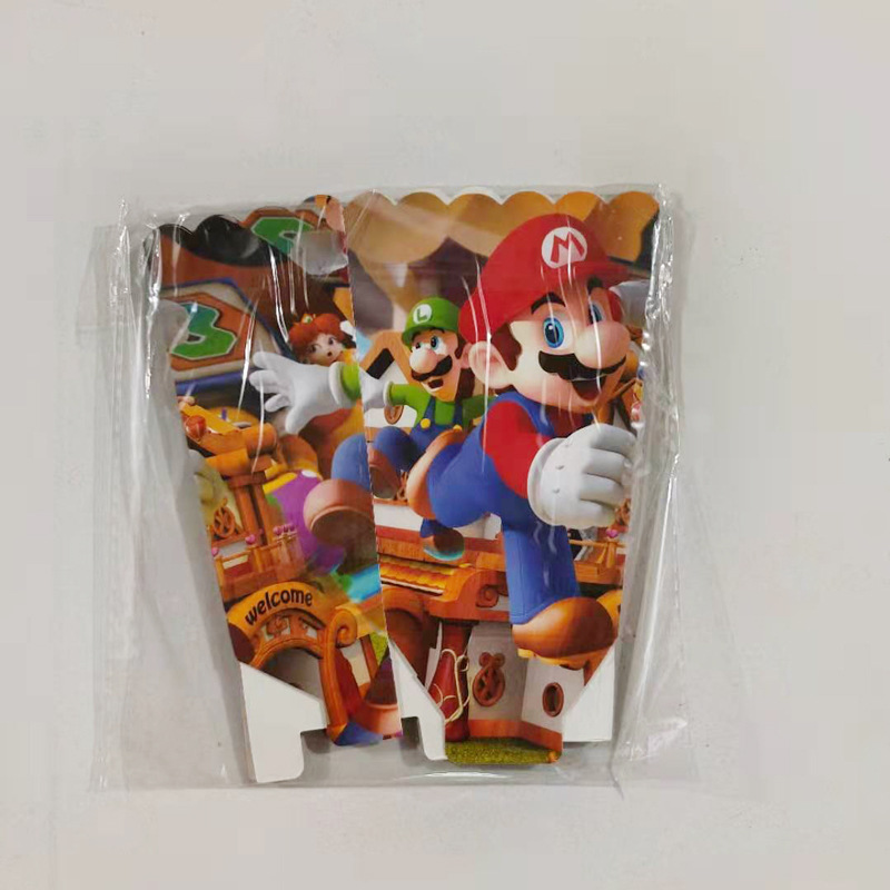 Mario tema Fiesta traje Mary cumpleaños de los niños decoración desechable partido plato de papel taza de papel